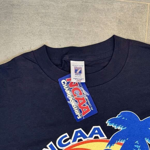 Vintage 1999 NCAA Final Four Tampa Bay T-Shirt Logo 7 Navy Blue Sz -Large NWT - Picture 9 of 12